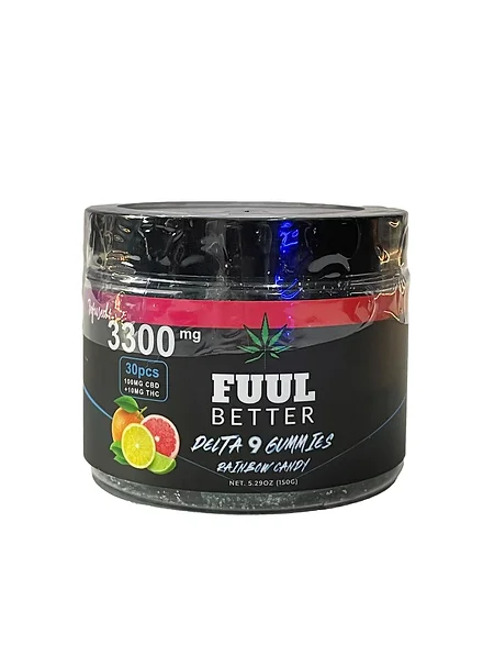 Delta-9 THC + CBD Gummies 3300MG Rainbow Candy